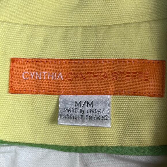 Cynthia Cynthia Steffe trench Jacket Medium Yellow 50s fisherman pastel pea coat - Picture 12 of 13